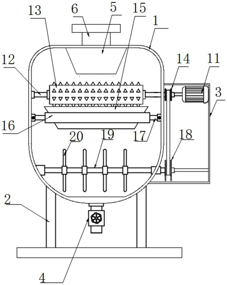 Raw material grinding equipment for ceramic membrane production