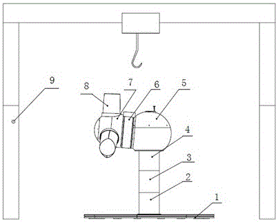 Experiment table with direct-drive wind generating set