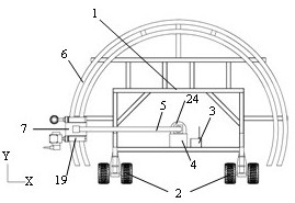 An intelligent tunnel section leveling device
