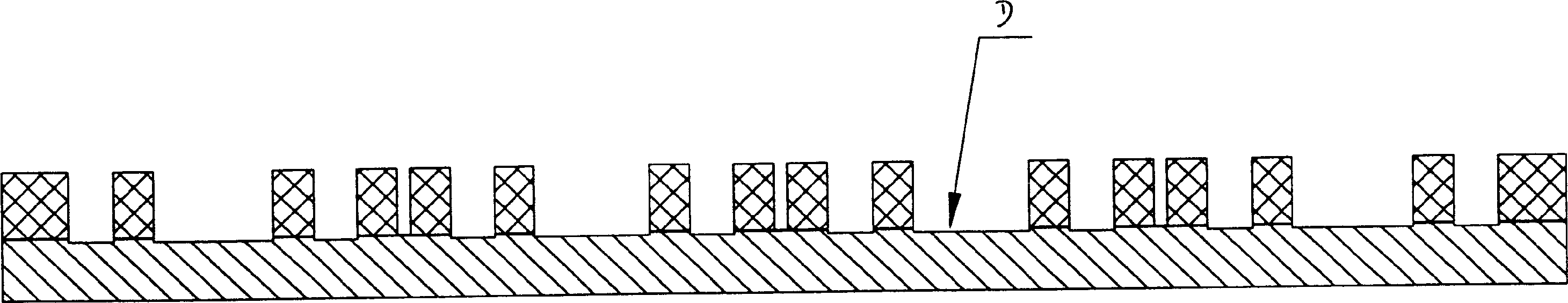 Ultrathin pinless packaging process of integrated circuit and discrete component and its packaging structure