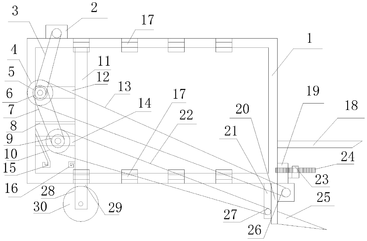 An integrated device for collecting peanuts