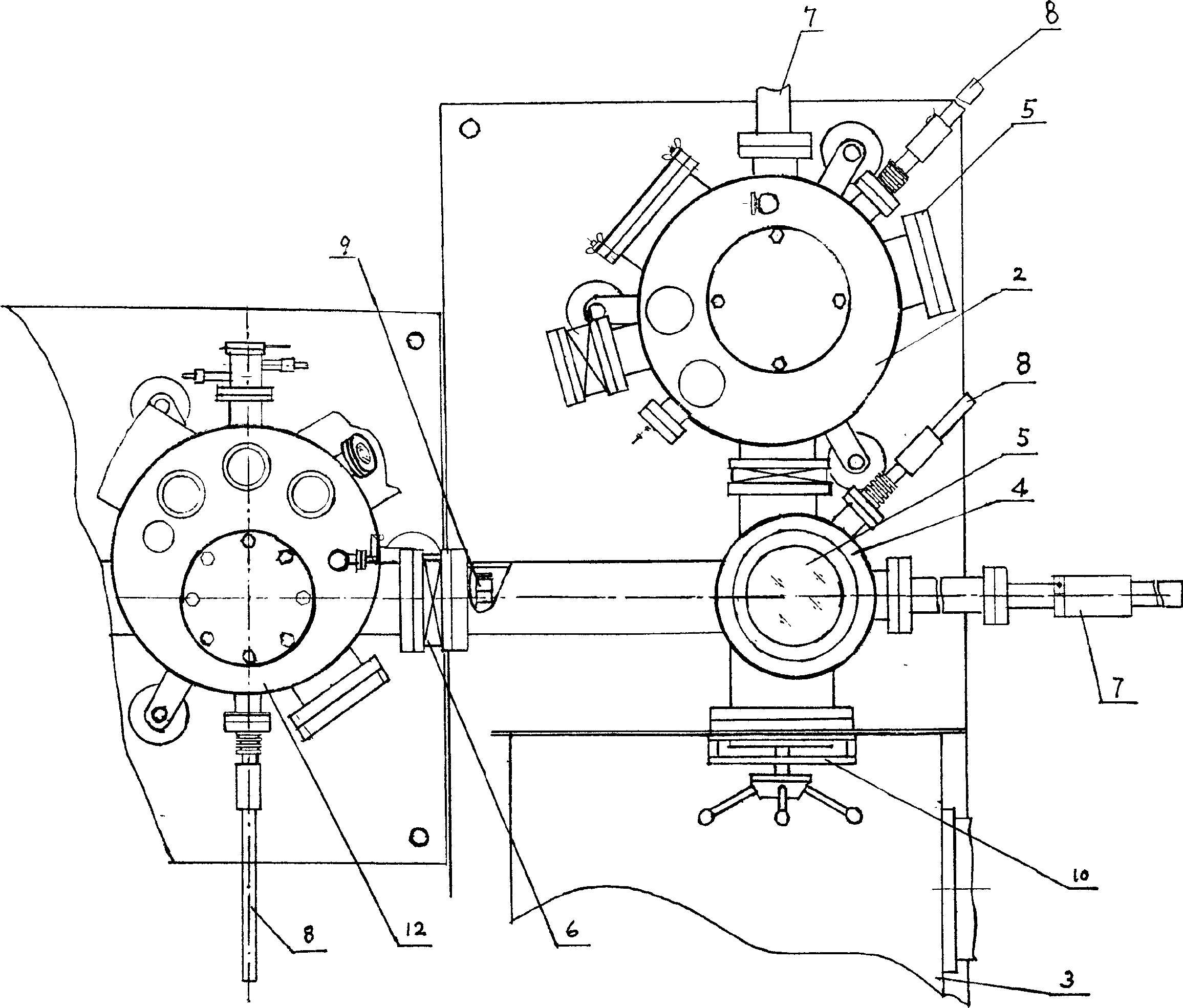 Gas-phase deposition coating and vacuum heat-treatment on-line combined composite coating equipment