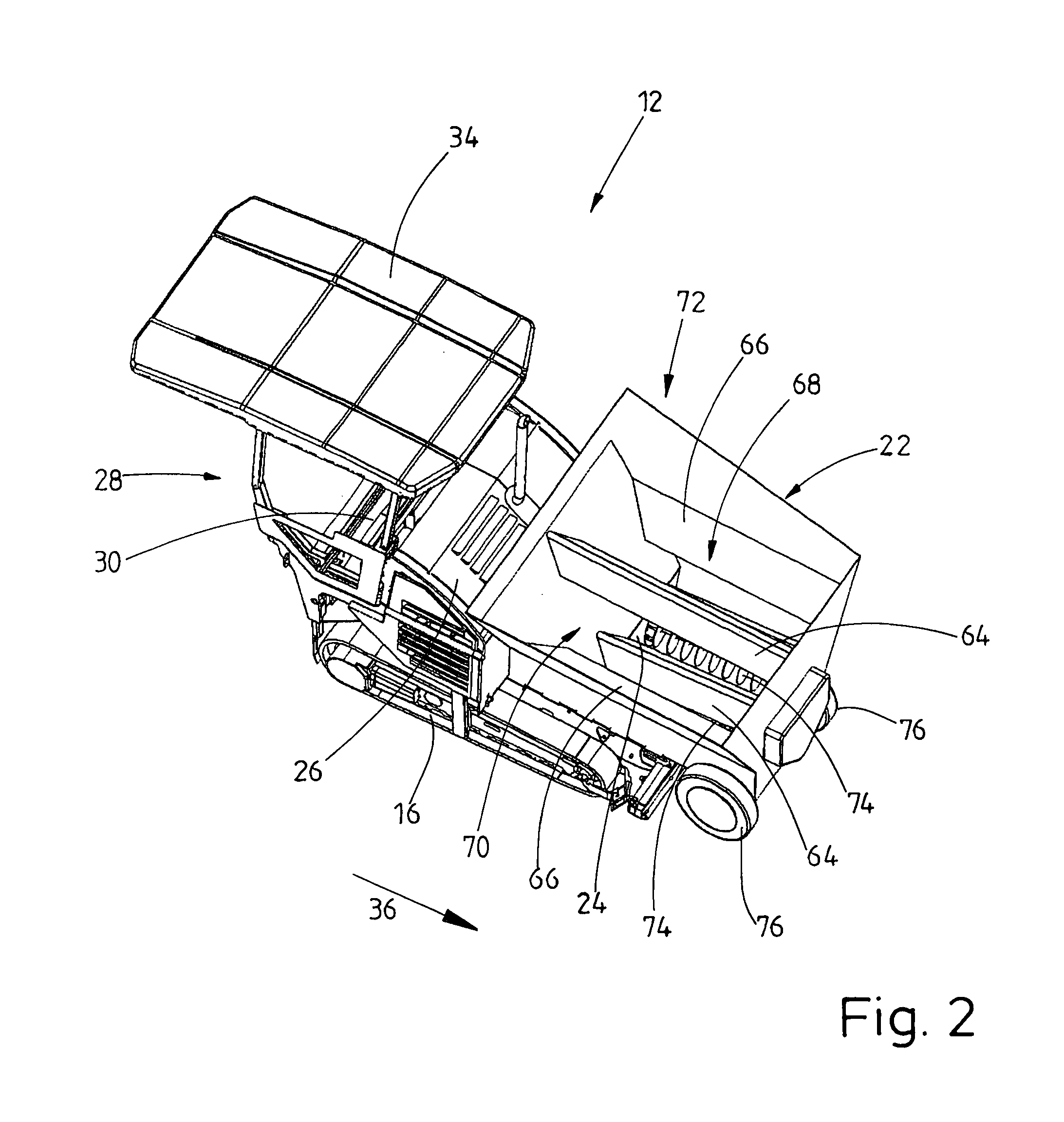 Process for producing a road covering, feeder, road paver and paving train