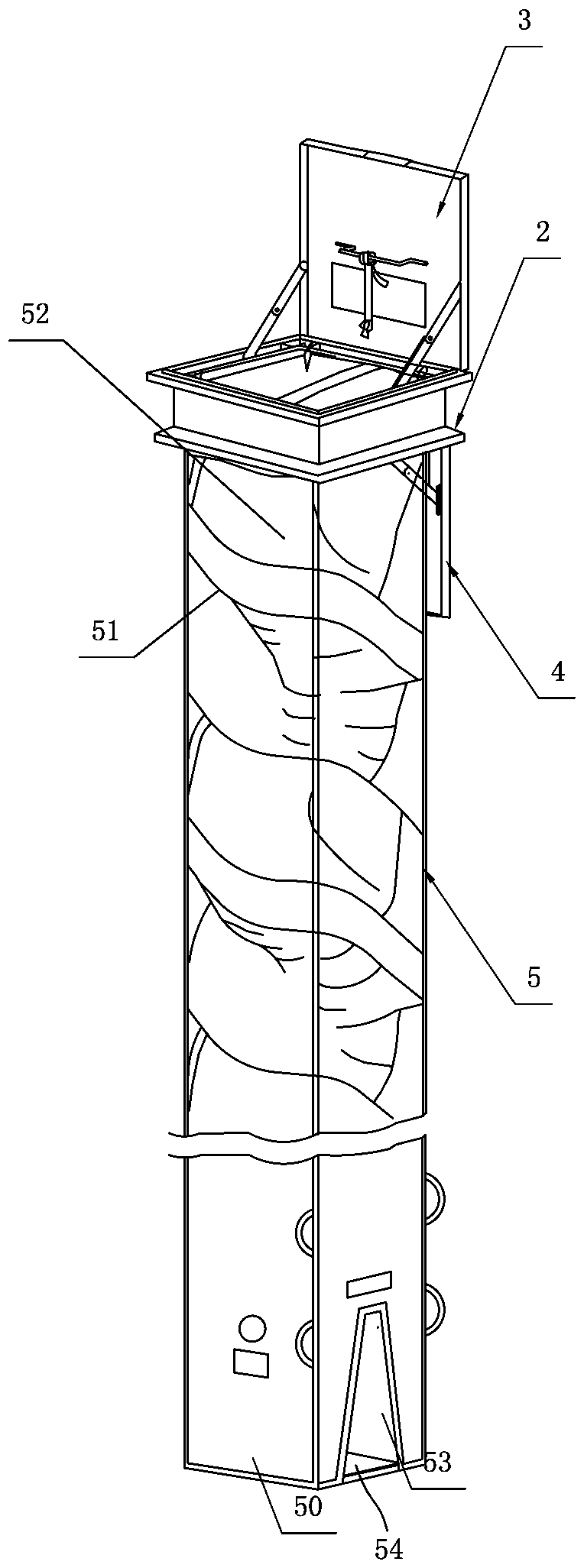 Fire emergency escape device with improved structure