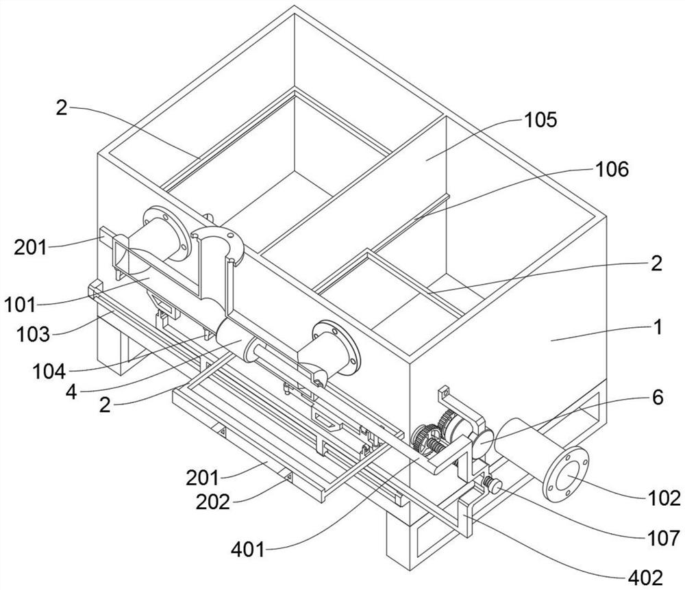 Petroleum field exploitation oil stain filtering device convenient to clean