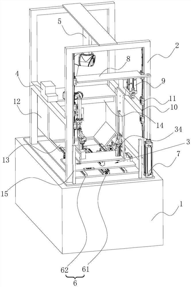 Automatic screw locking machine with impurity blowing-off function