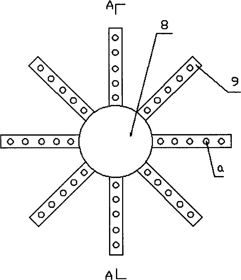 A straw fertilizer rapid fermentation device