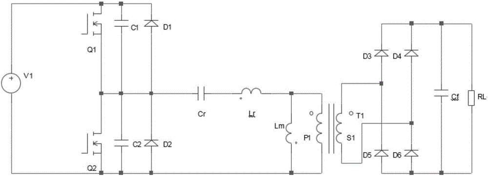 System and method for implementing ultra-wide output voltage range on basis of LLC topology