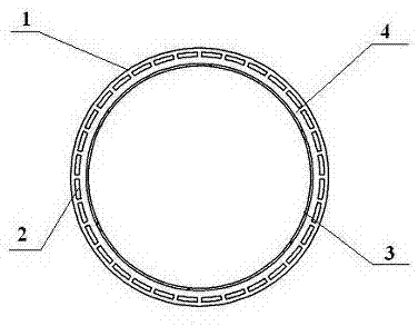 Double-wall spiral sound muffling pipe