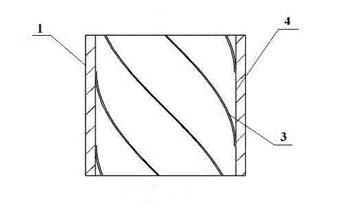 Double-wall spiral sound muffling pipe