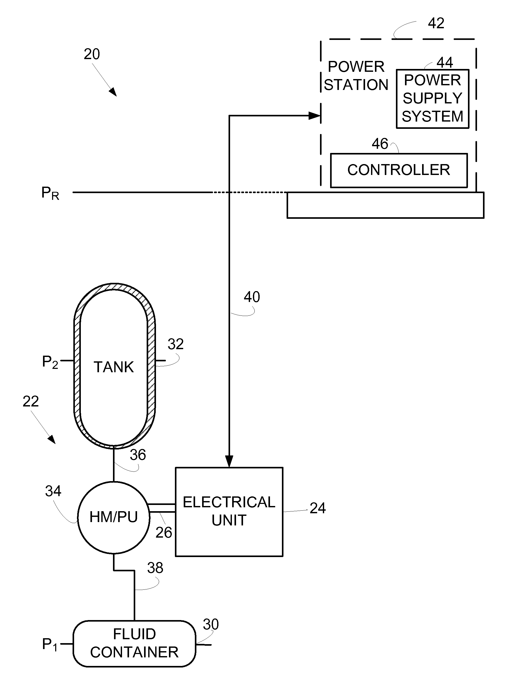 Hydraulic energy accumulator