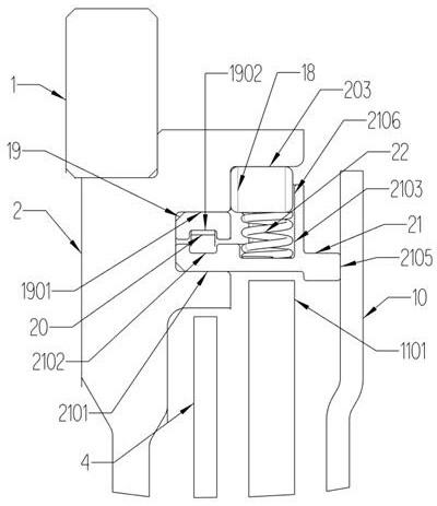 Flywheel shock absorber integrating multi-stage variable damping