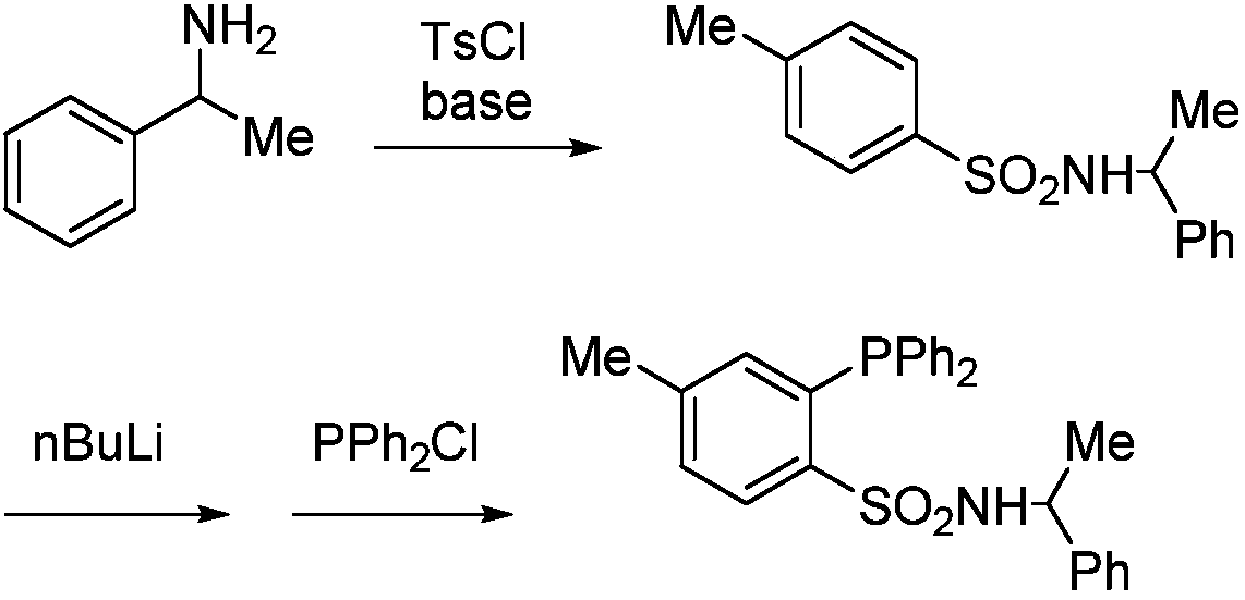 Organic phosphine compound with sulfonyl functional group, as well as preparation method and application thereof