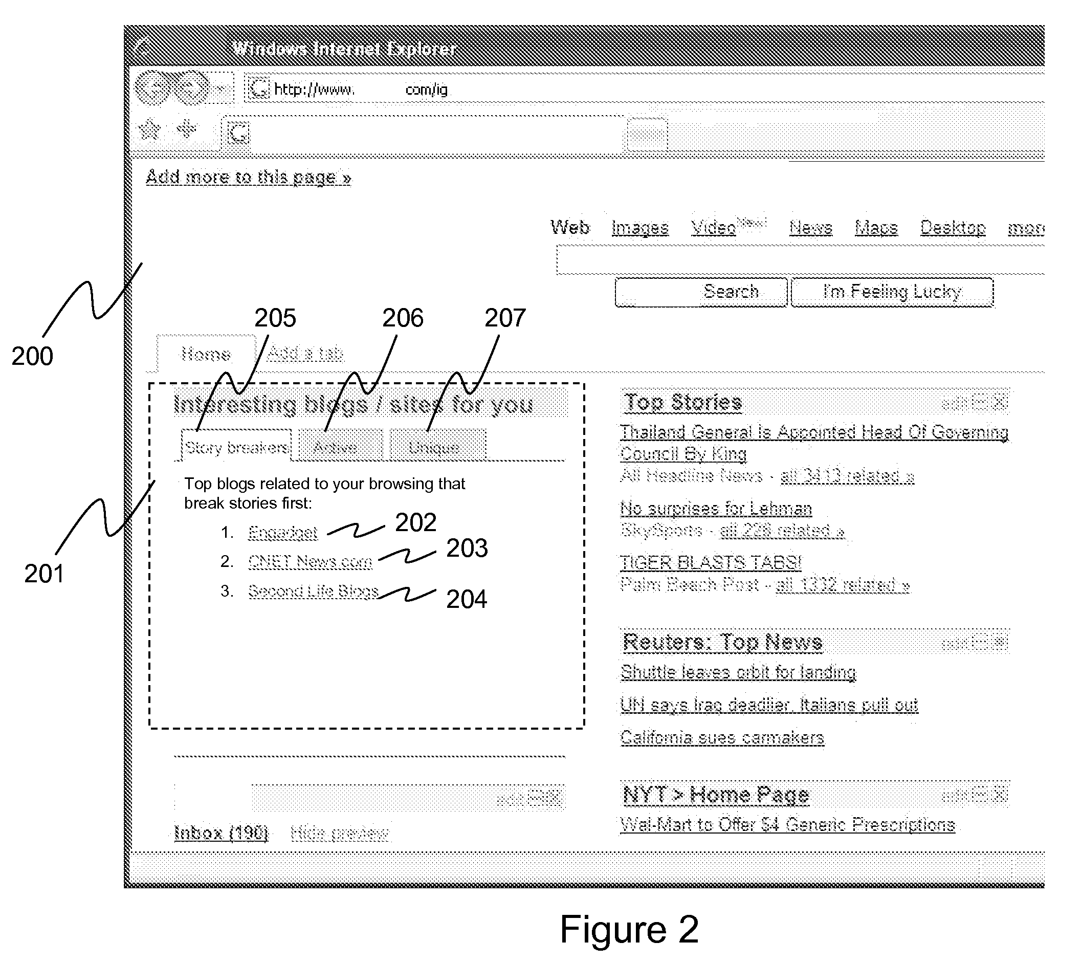 System and method for recommending information resources to user based on history of user's online activity