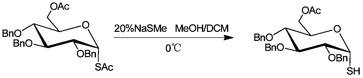 Method of selectively removing sulphur acetyl protecting group in saccharide