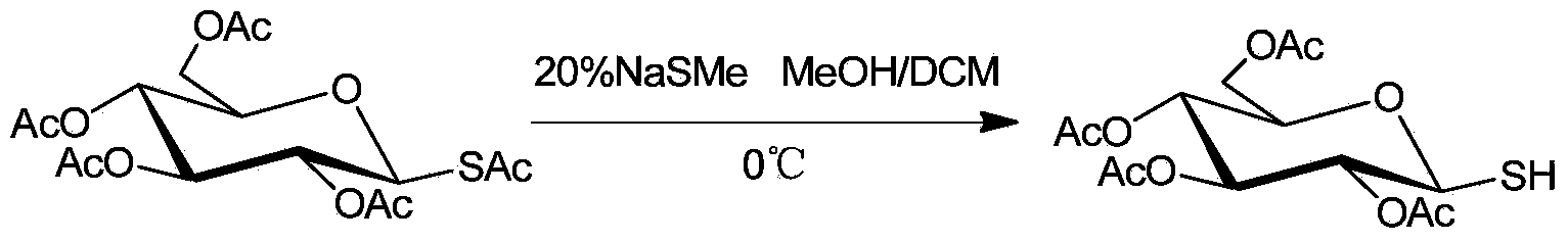 Method of selectively removing sulphur acetyl protecting group in saccharide