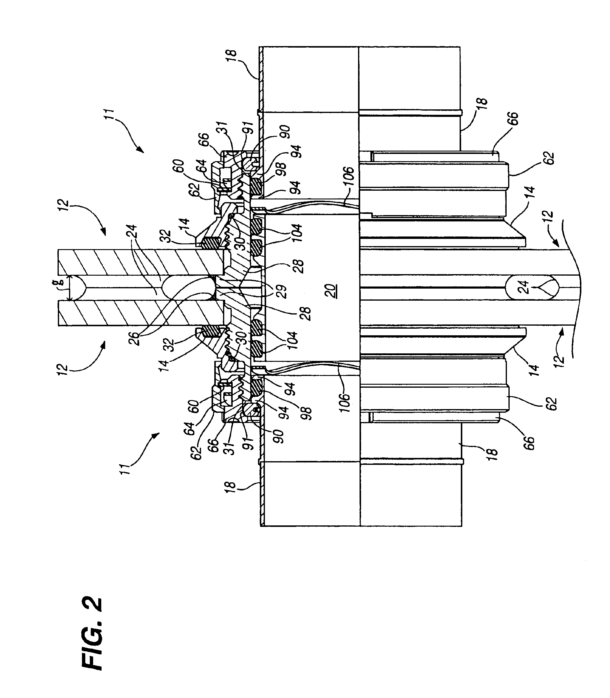 Positive locking fitting assembly