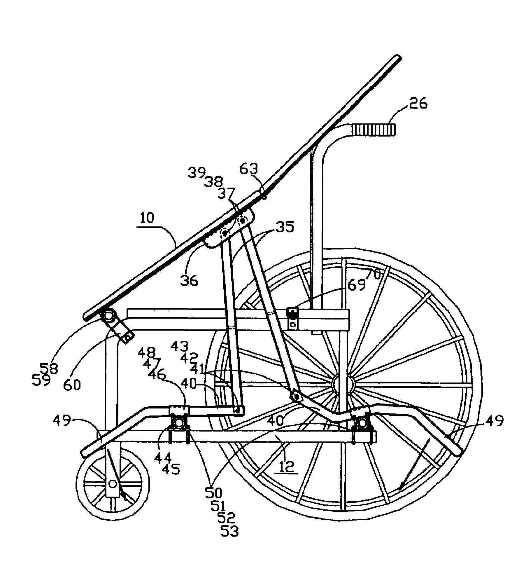 Wheelchair seat lift apparatus