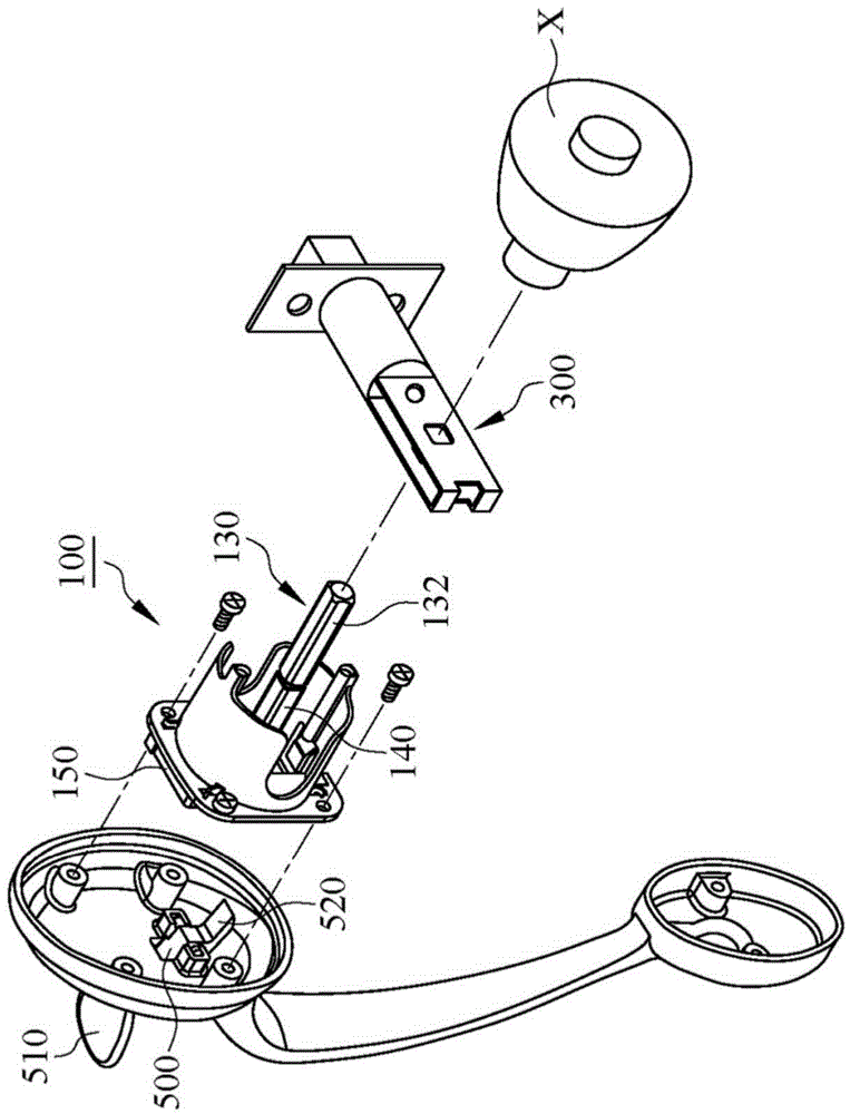 Door-knob lock transmission mechanism