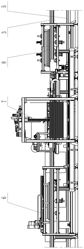 Automatic silicon rod bonding production line