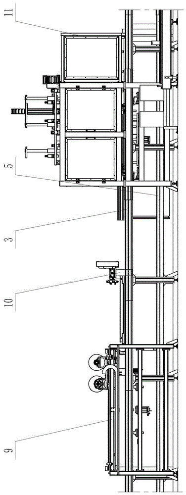 Automatic silicon rod bonding production line