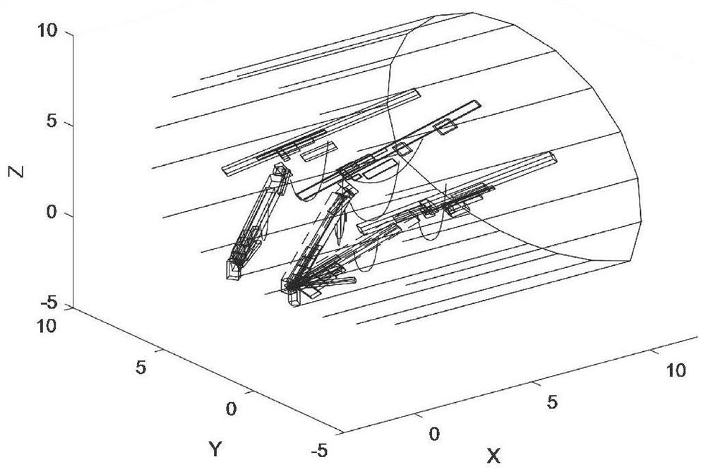 Real-time collision early warning system and method for mechanical arm in tunnel environment