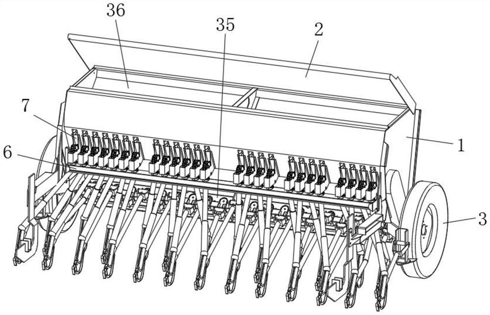 Seeding device for rice seedling raising