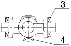 Method for casting valve body of heavy-calibre non-rising-stem flat valve