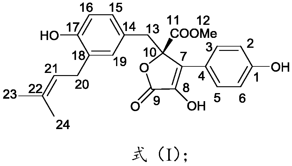 Application of fermented compound of Aspergillus terreus h768 in the preparation of antiallergic drugs