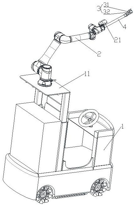 Control method, device and control system of active fog ion disinfection robot