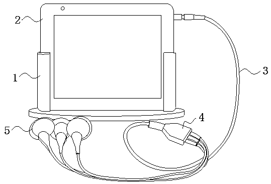 Anesthesia depth monitoring device for anesthesia department