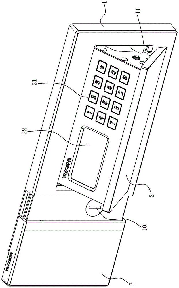 Tipping bucket safe panel device