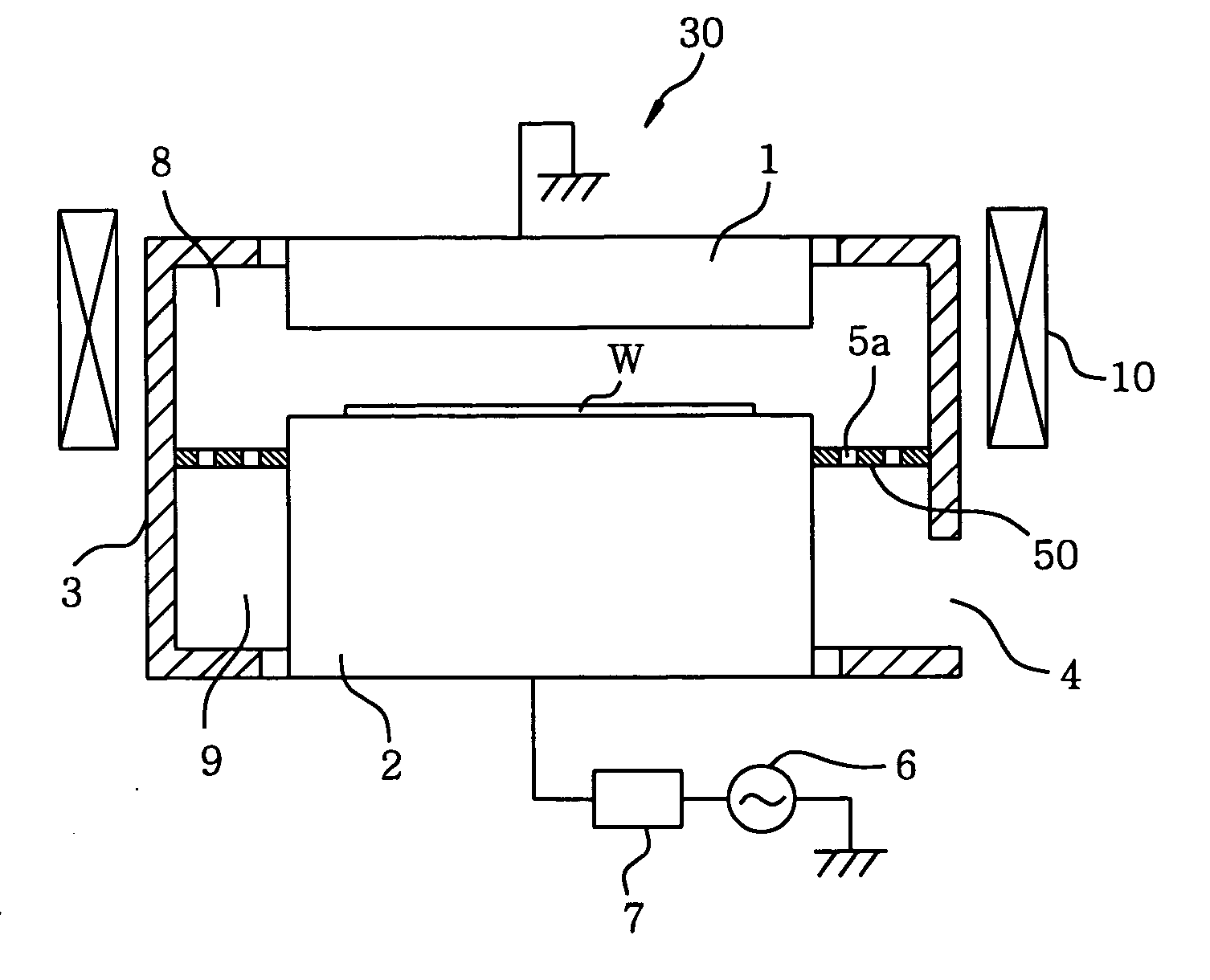 Plasma processing device and baffle plate thereof