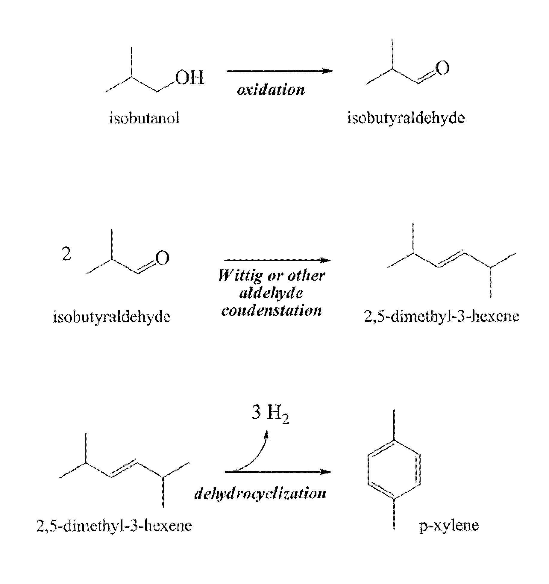 Renewable Xylenes Produced from Bological C4 and C5 Molecules