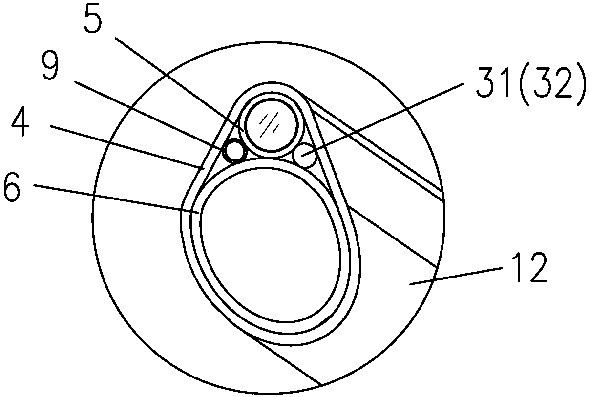 Ureteroscope of separated structure