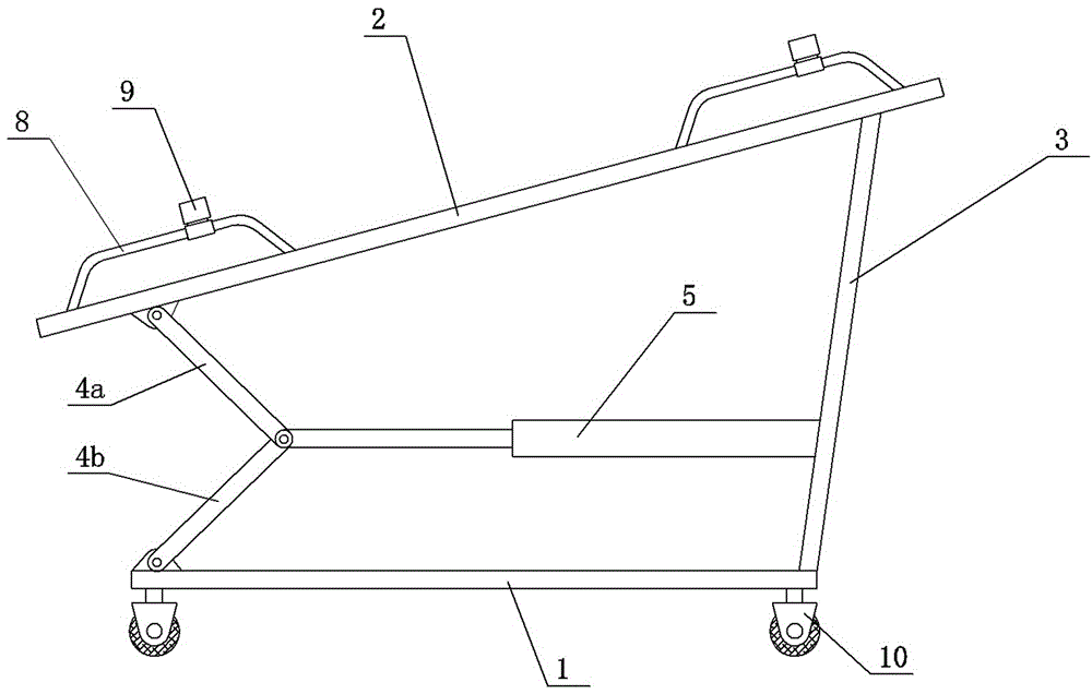 Adjustable lifting sheep safety frame