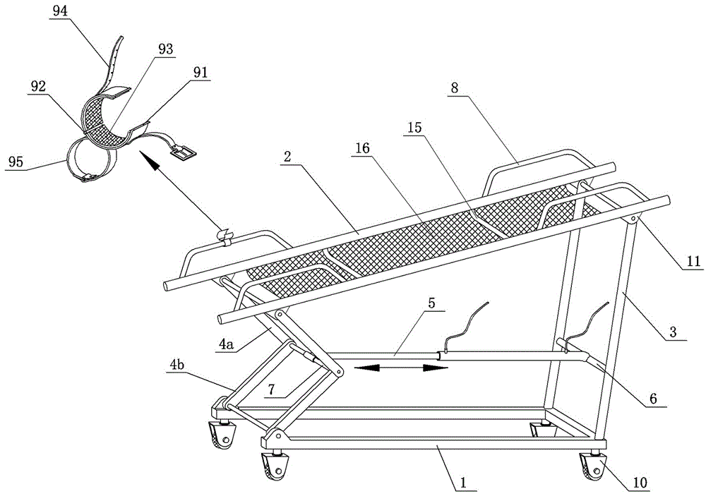 Adjustable lifting sheep safety frame