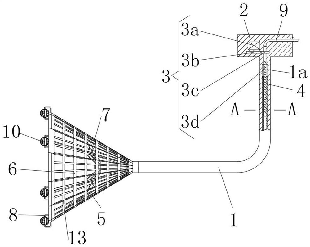 Inferior vena cava thrombus filter convenient for thrombus ablation