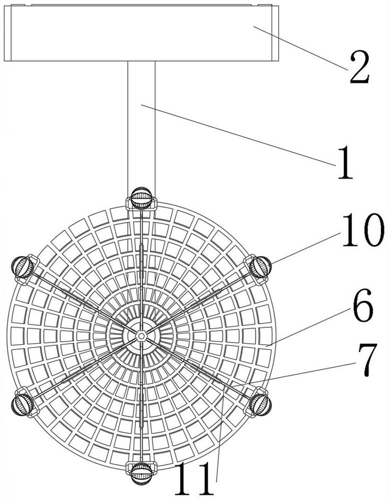 Inferior vena cava thrombus filter convenient for thrombus ablation