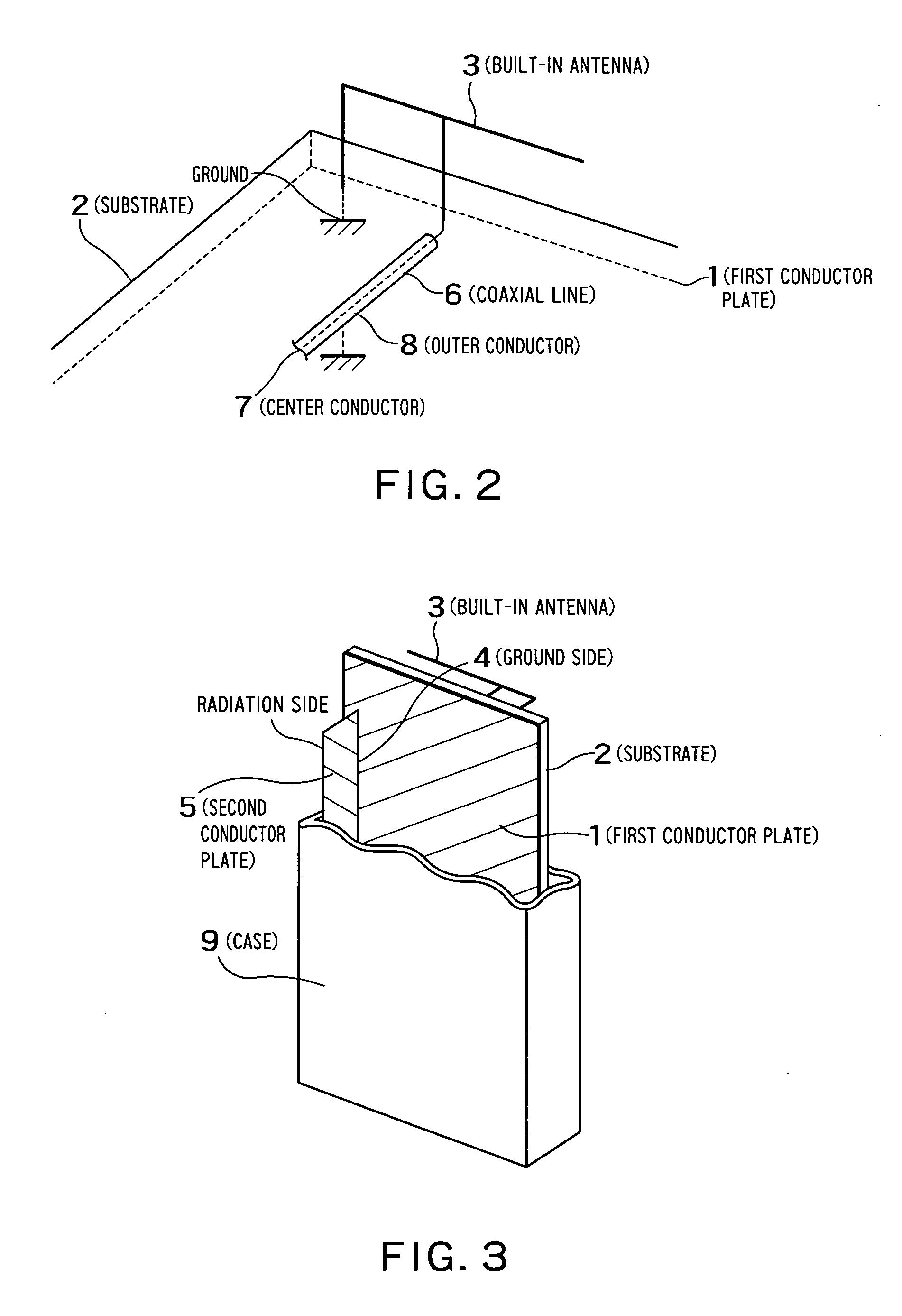 Mobile transceiver and antenna device