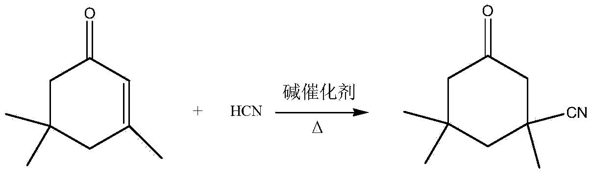 Improved method for treatment of isophoronenitrile reaction solution