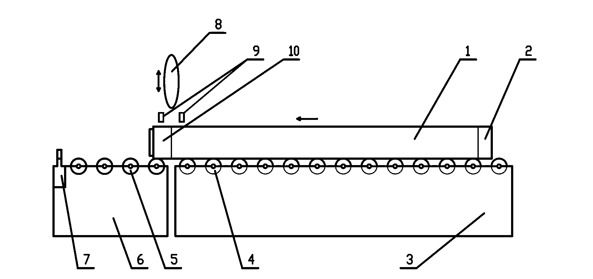 Cast rod locating cutting device