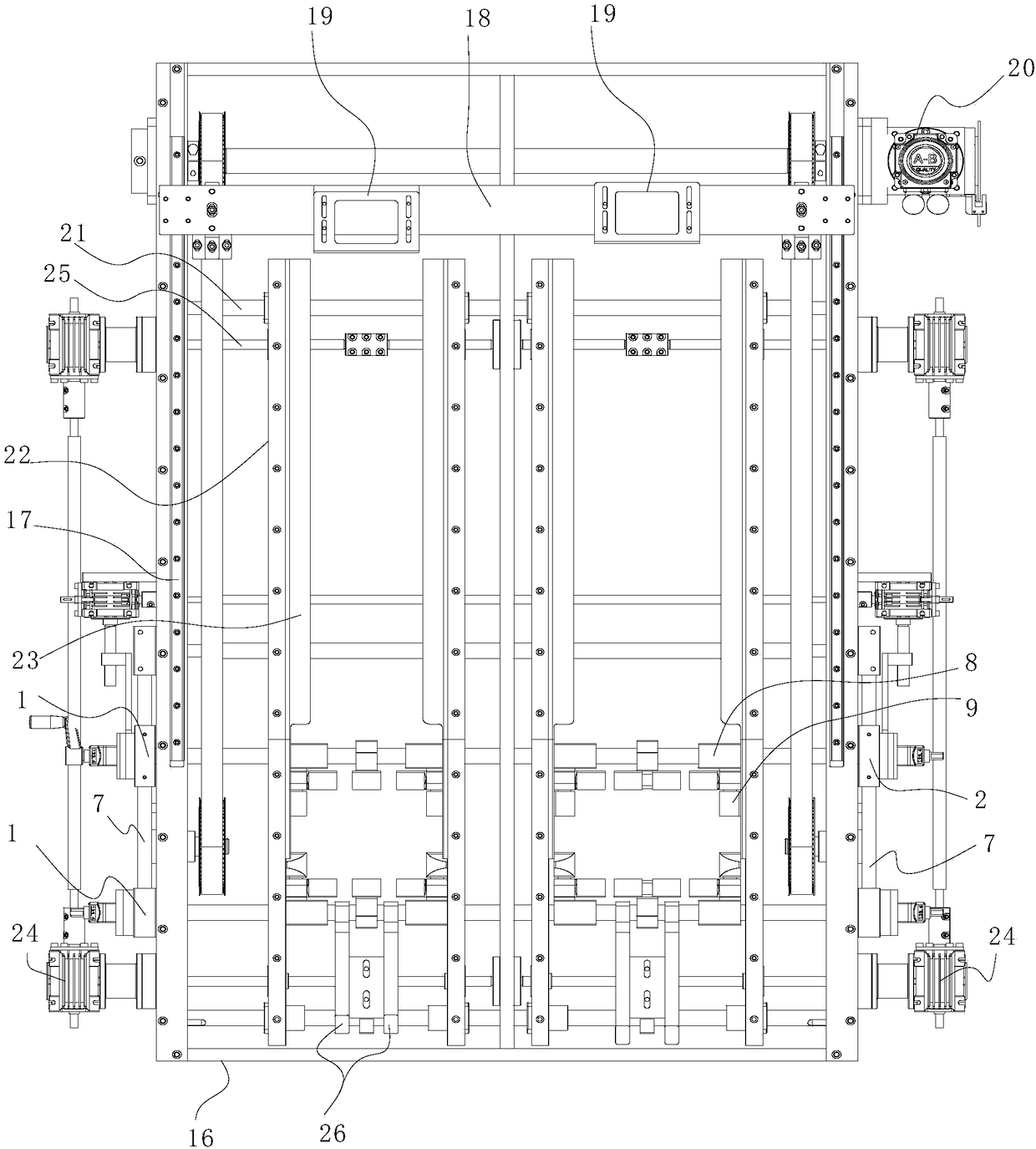 Forming device for carton extrusion forming