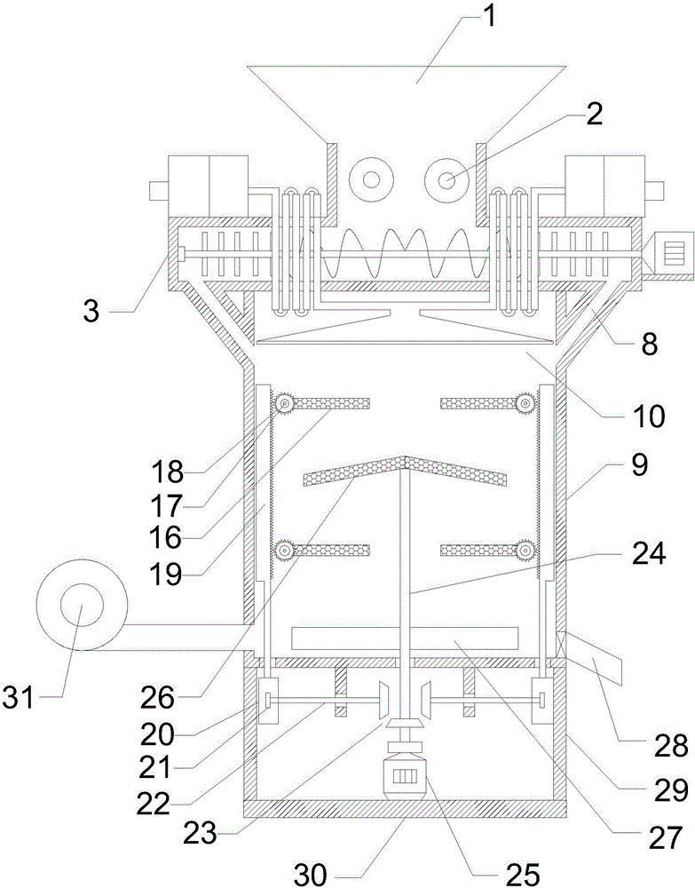 Efficient feed crushing and drying equipment