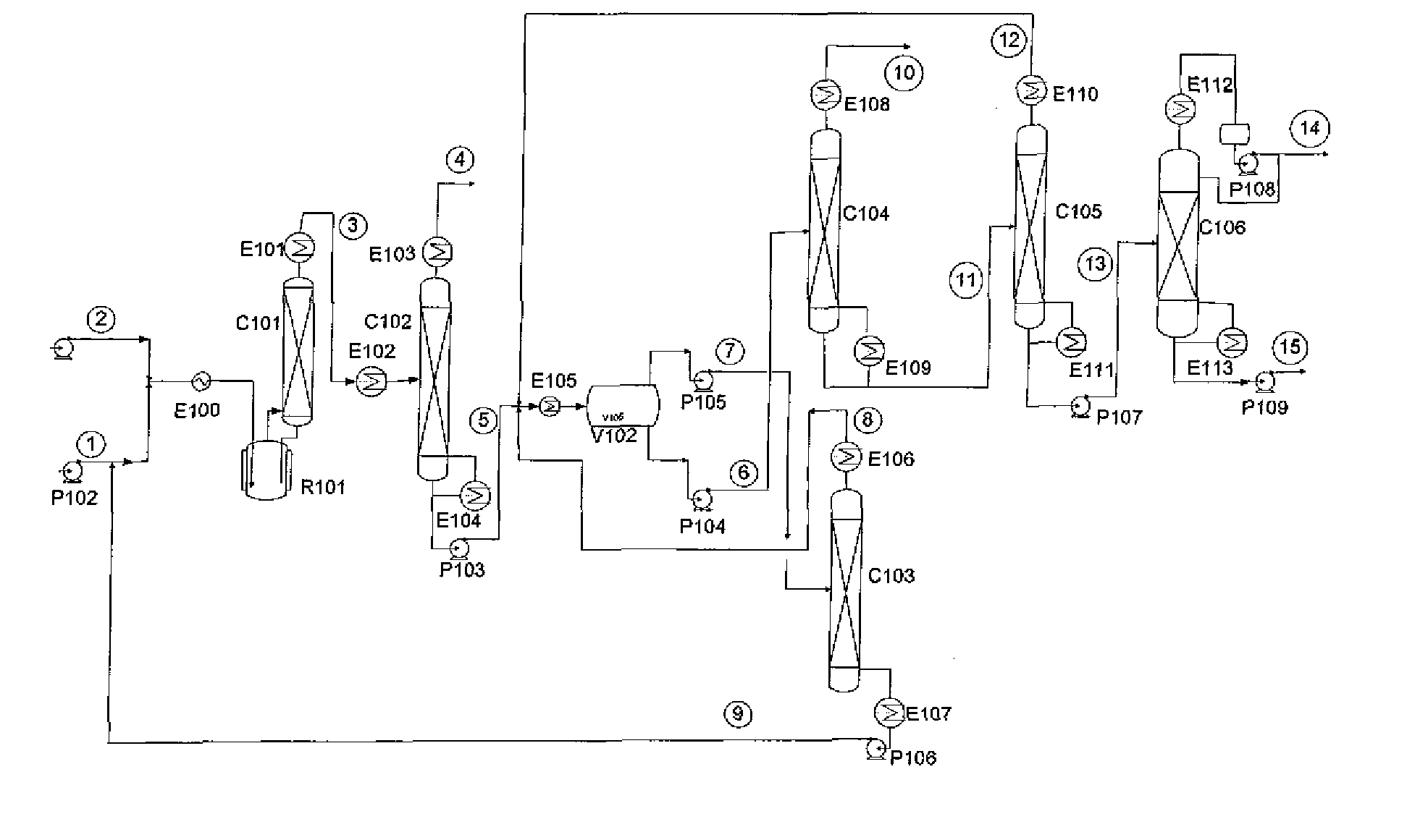 Separation of r-1233 from hydrogen fluoride