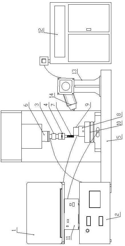 An ultrasonic vibration processing device and method for aluminum-based silicon carbide composite materials