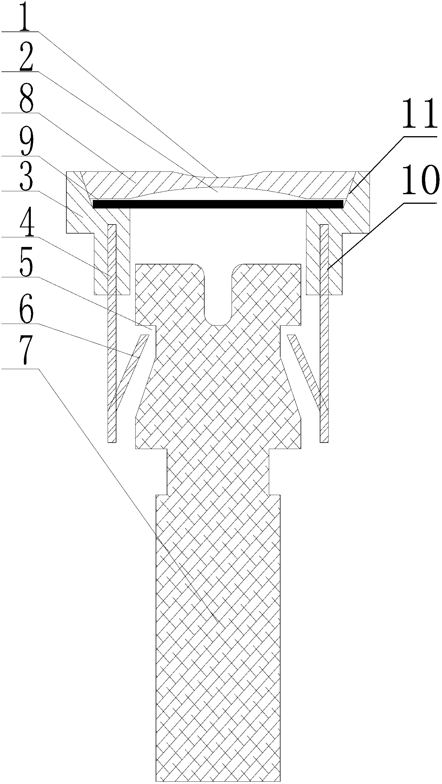 Buckle type seal of electric energy meter