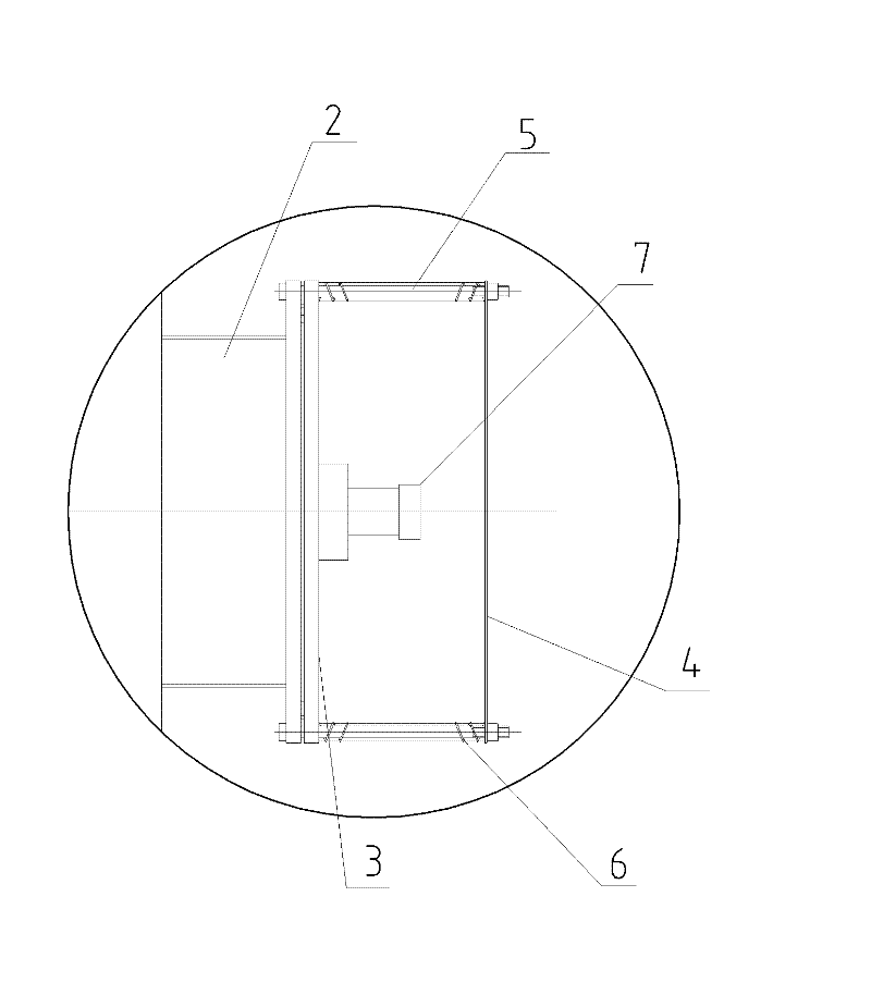 Explosion-proof door structure of oil-fired boiler