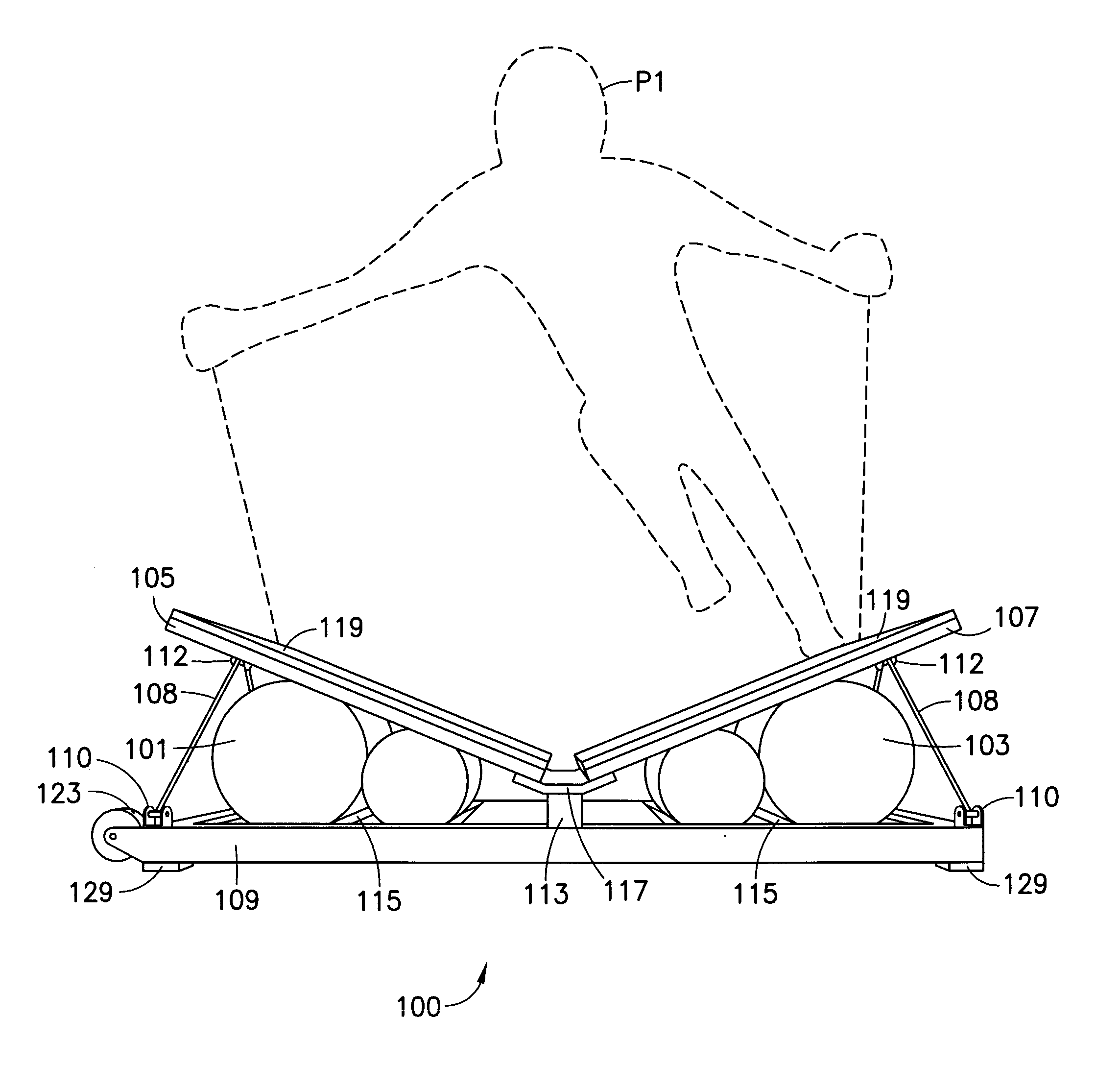 Incline rebounder