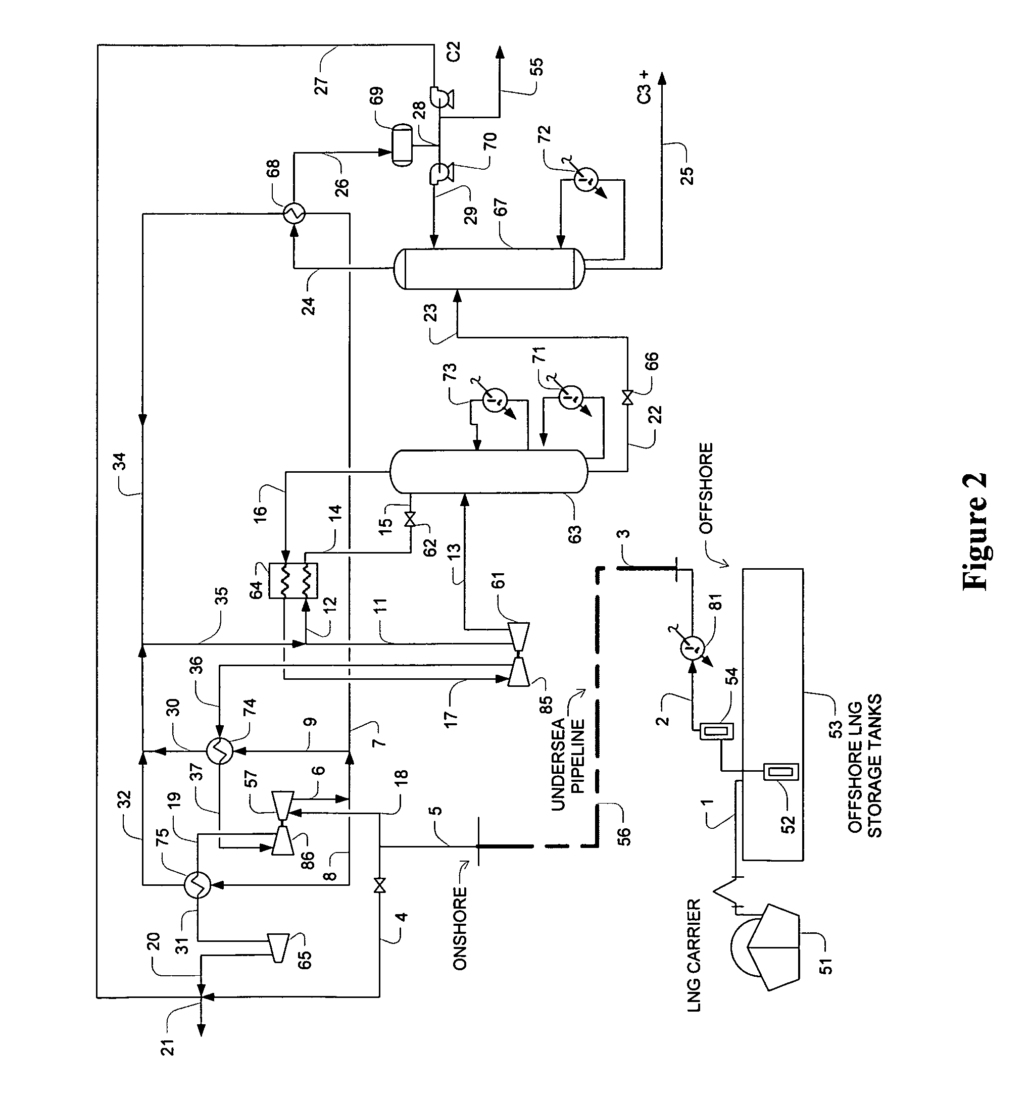 Configurations and methods for offshore LNG regasification and heating value conditioning